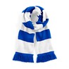 Scarf - B479:Bright Royal, 100% acrylic, White, One Size